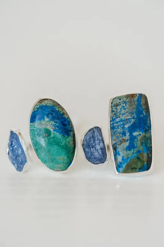 Randy Ring | Azurite Congo sold by Goldie Lew