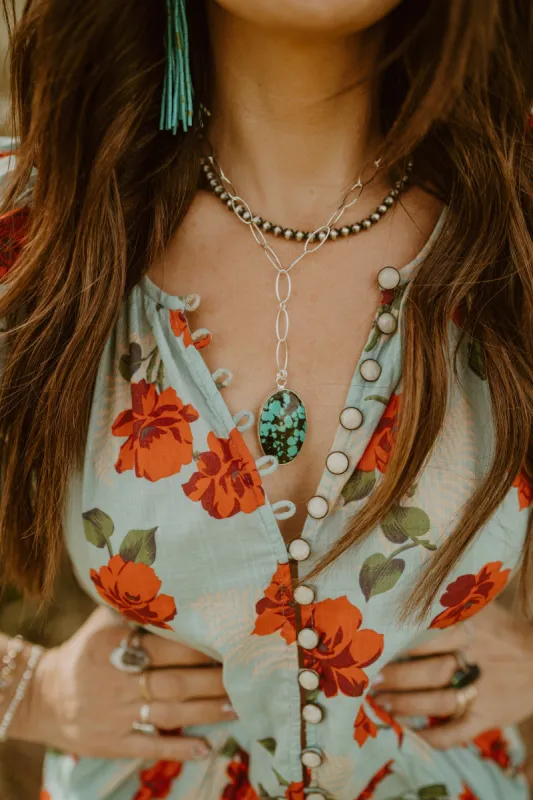 Ceelo Necklace | Tibetan Turquoise sold by Goldie Lew