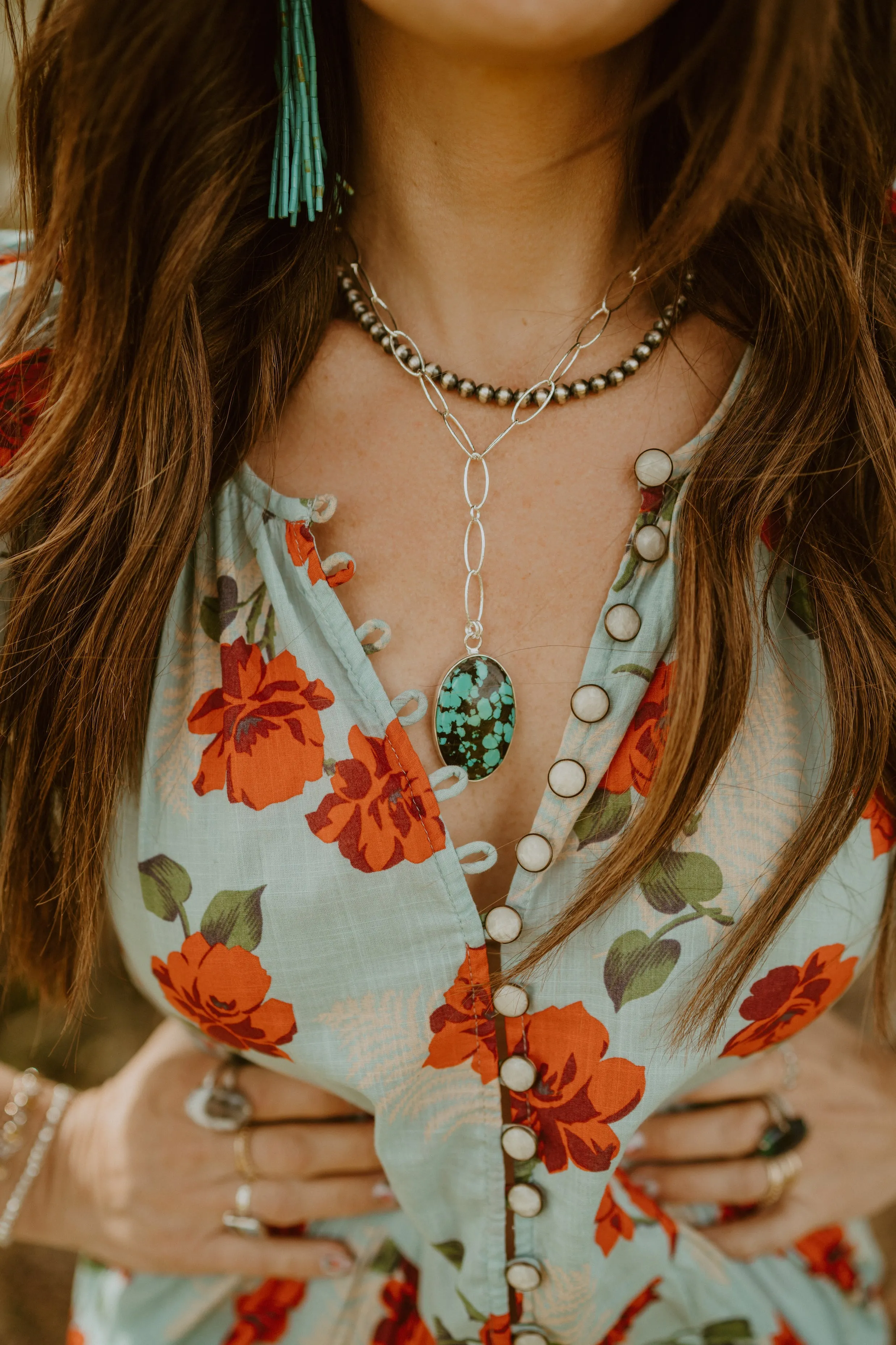 Ceelo Necklace | Tibetan Turquoise sold by Goldie Lew