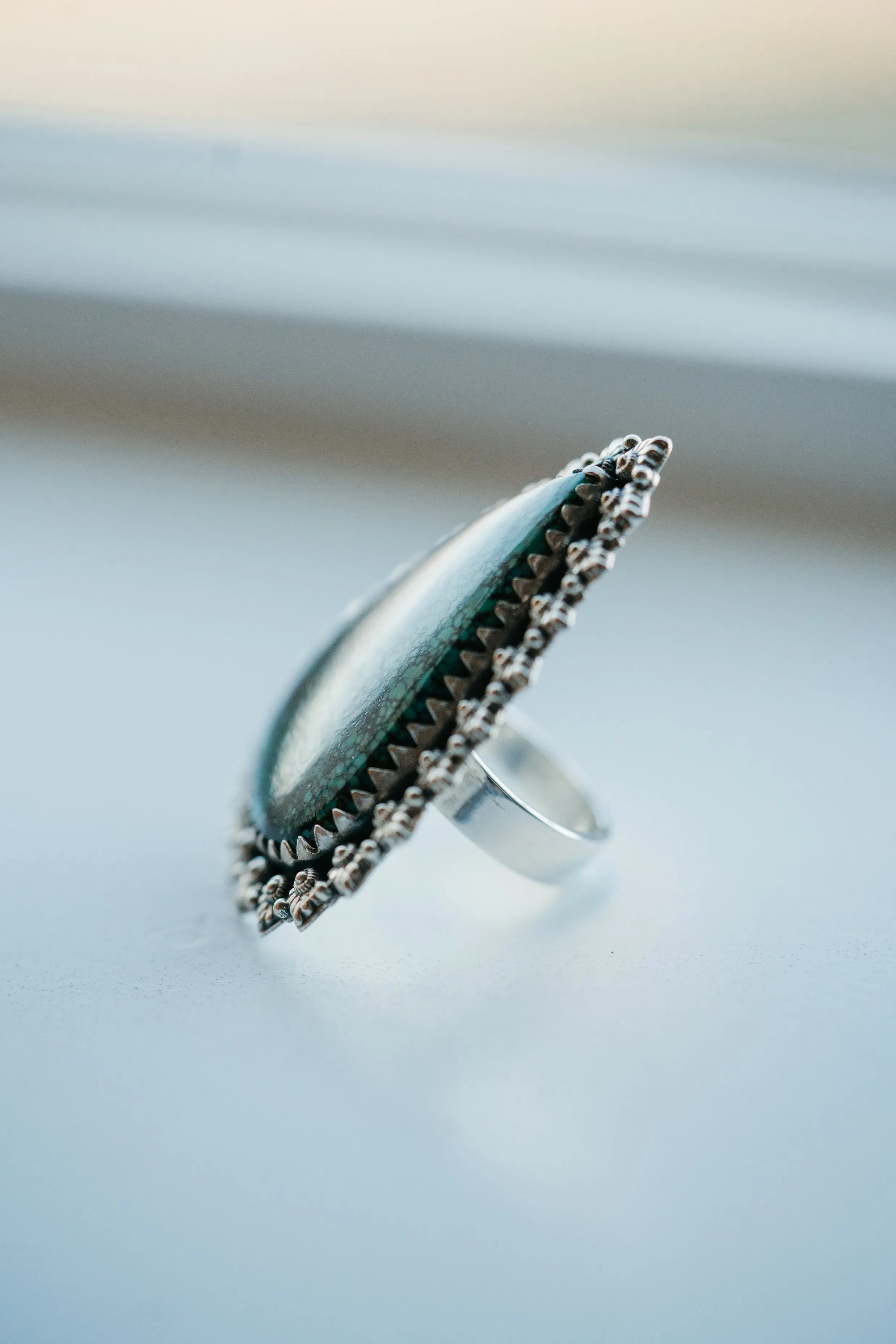 Emilio Ring | #2 | Turquoise sold by Goldie Lew product image thumbnail 3