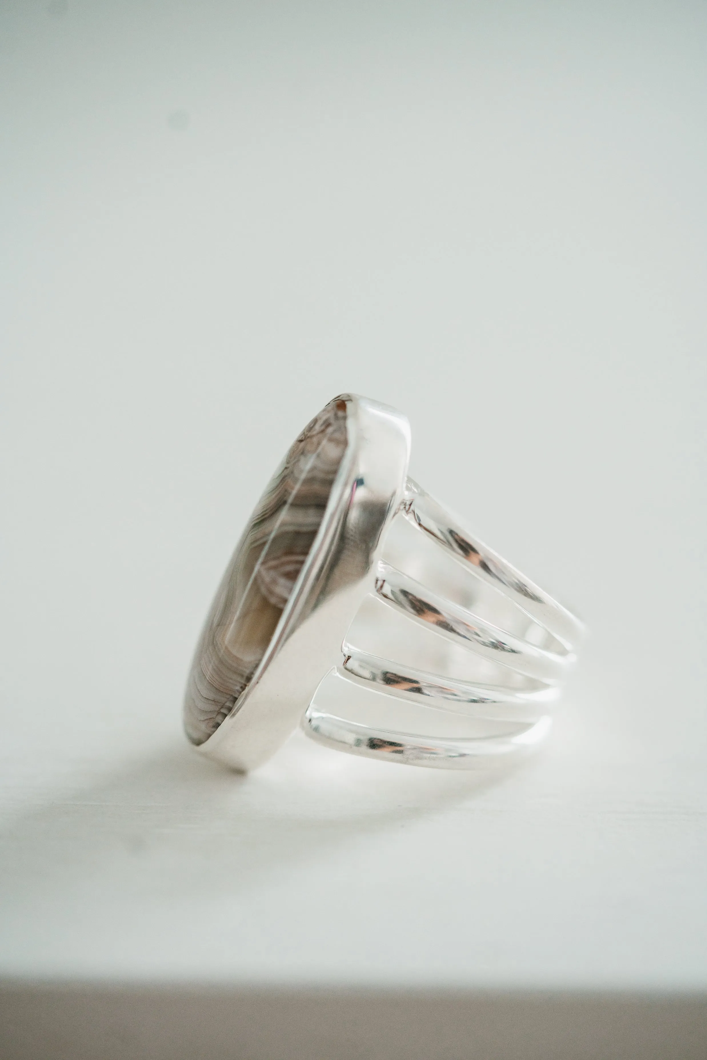 Cheyenne Ring | Crazy Horse Agate sold by Goldie Lew product image thumbnail 2
