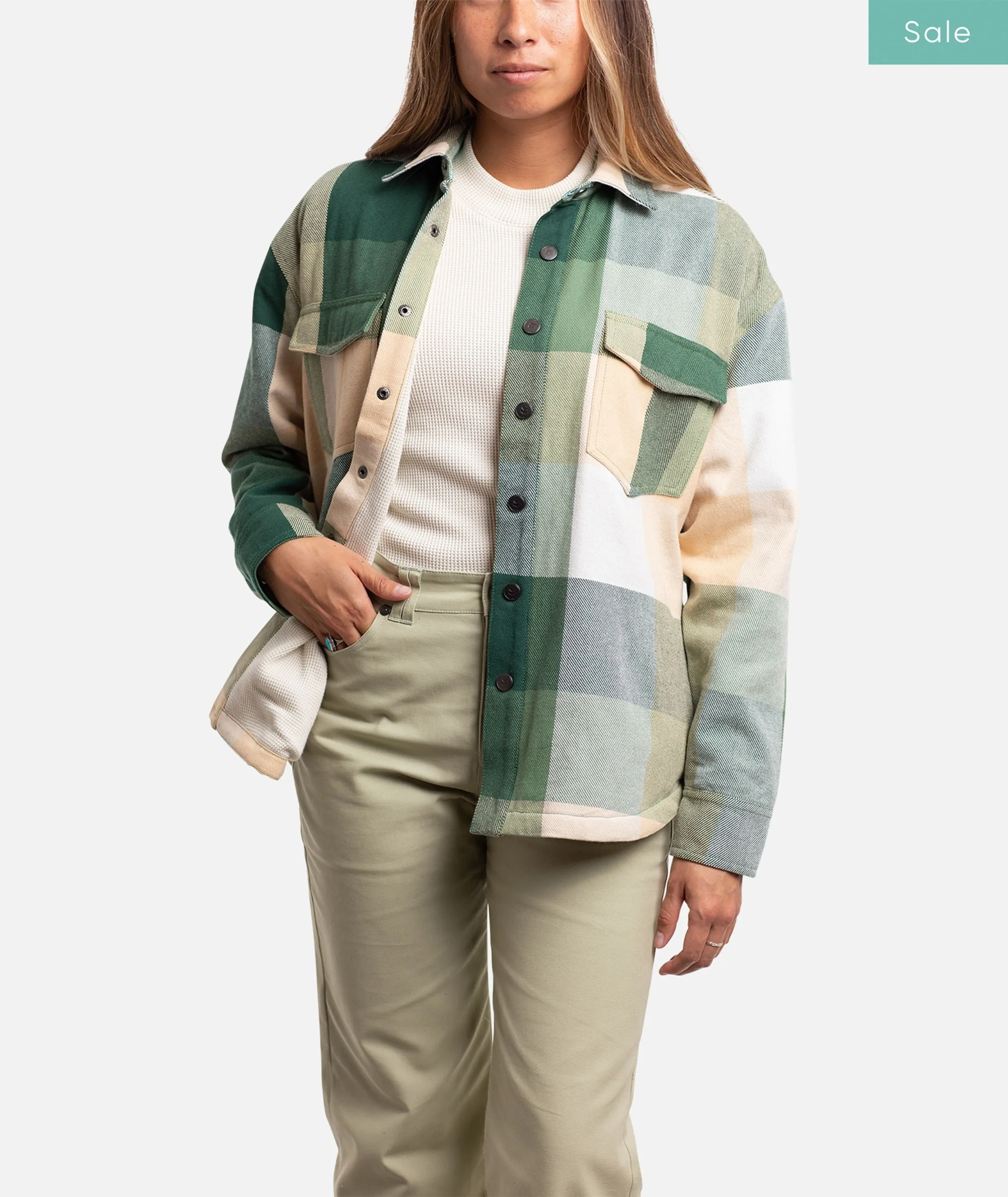Truss Flannel Jacket - Blonde sold by JETTY