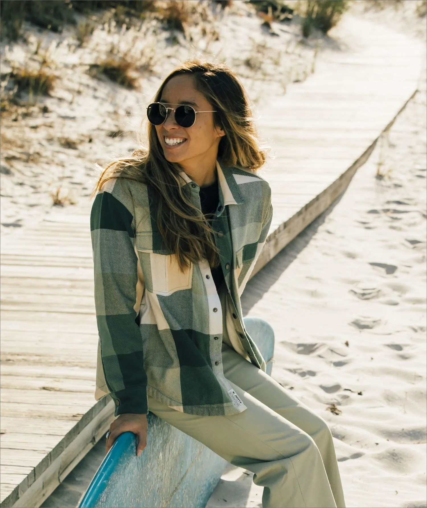 Truss Flannel Jacket - Blonde sold by JETTY product image thumbnail 4