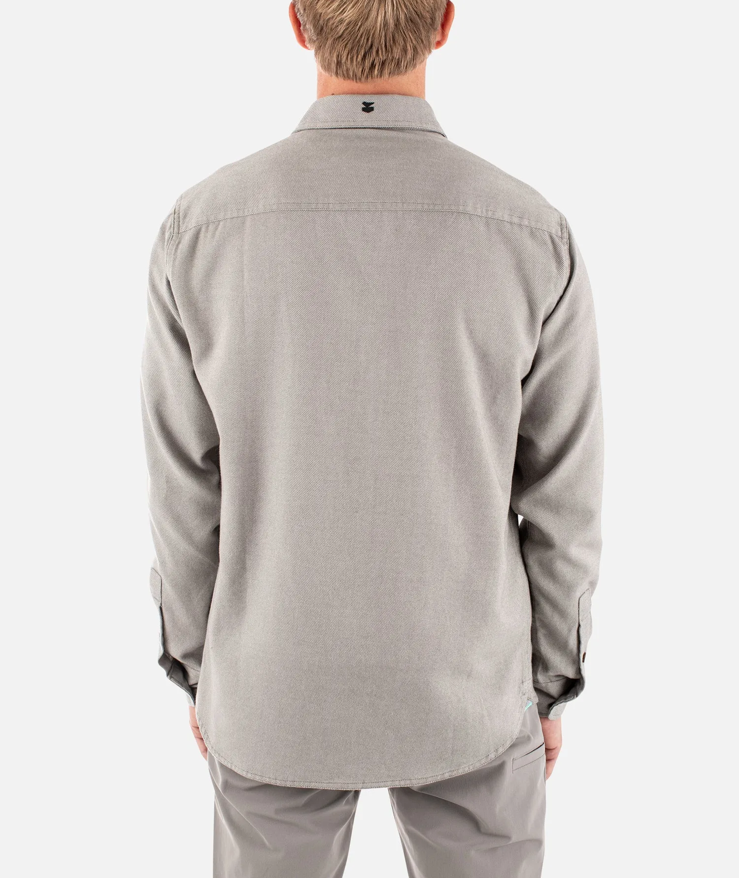 Essex Oyster Twill Shirt - Heather Grey sold by JETTY product image thumbnail 2