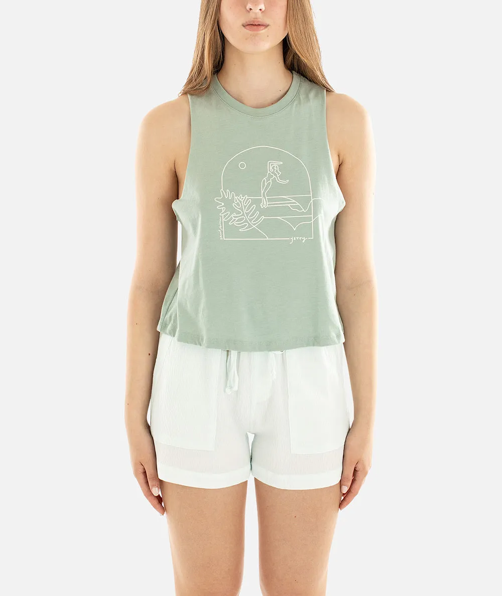 Tidal Romance Tank - Mint sold by JETTY product image thumbnail 4