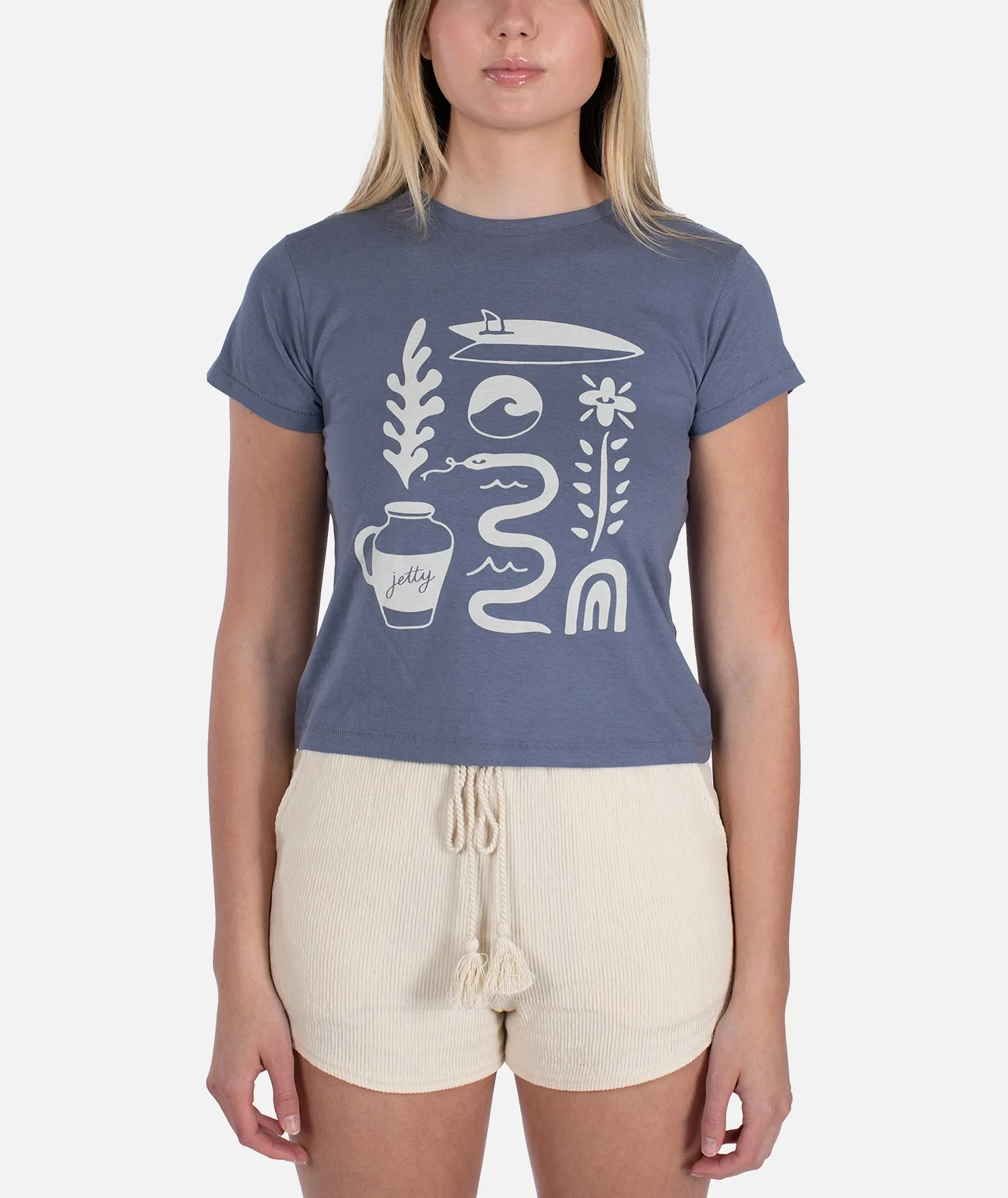 Seaboard SS Tee - Blue sold by JETTY