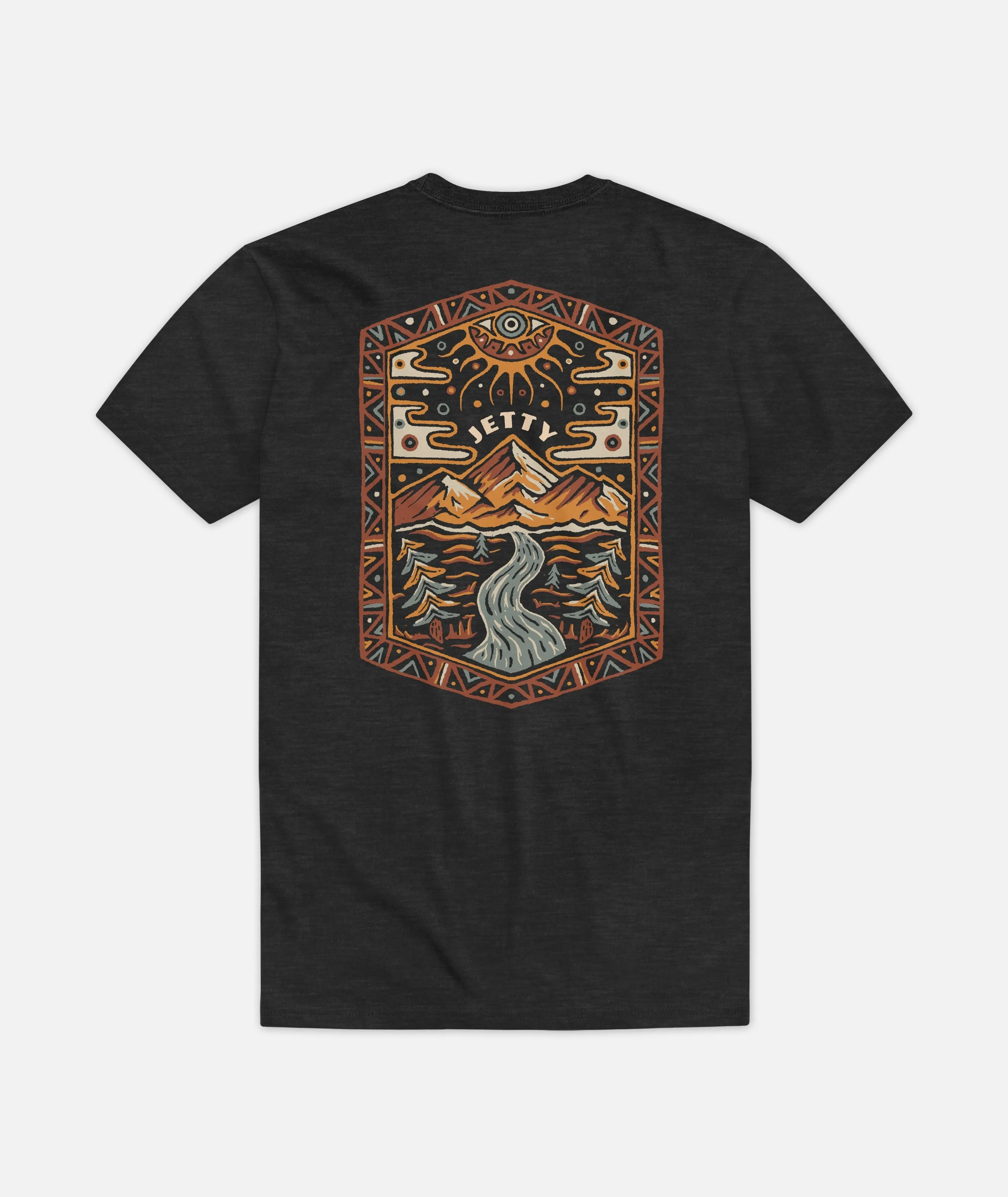 Palisades Tee - Charcoal sold by JETTY