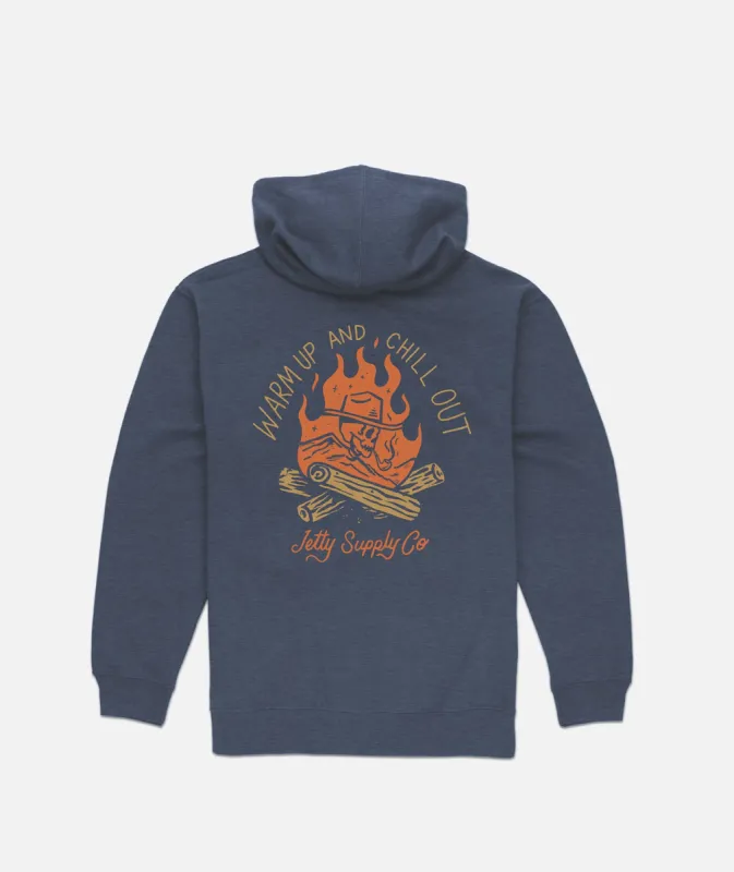 Grom Warm Up Hoodie - Navy sold by JETTY