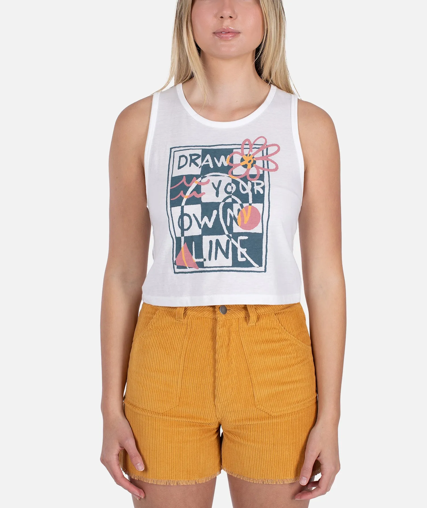 Wavecheck Tank - White sold by JETTY