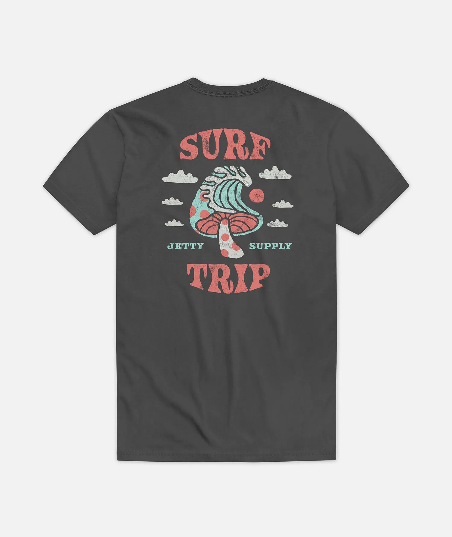 Surf Trip Tee - Charcoal sold by JETTY