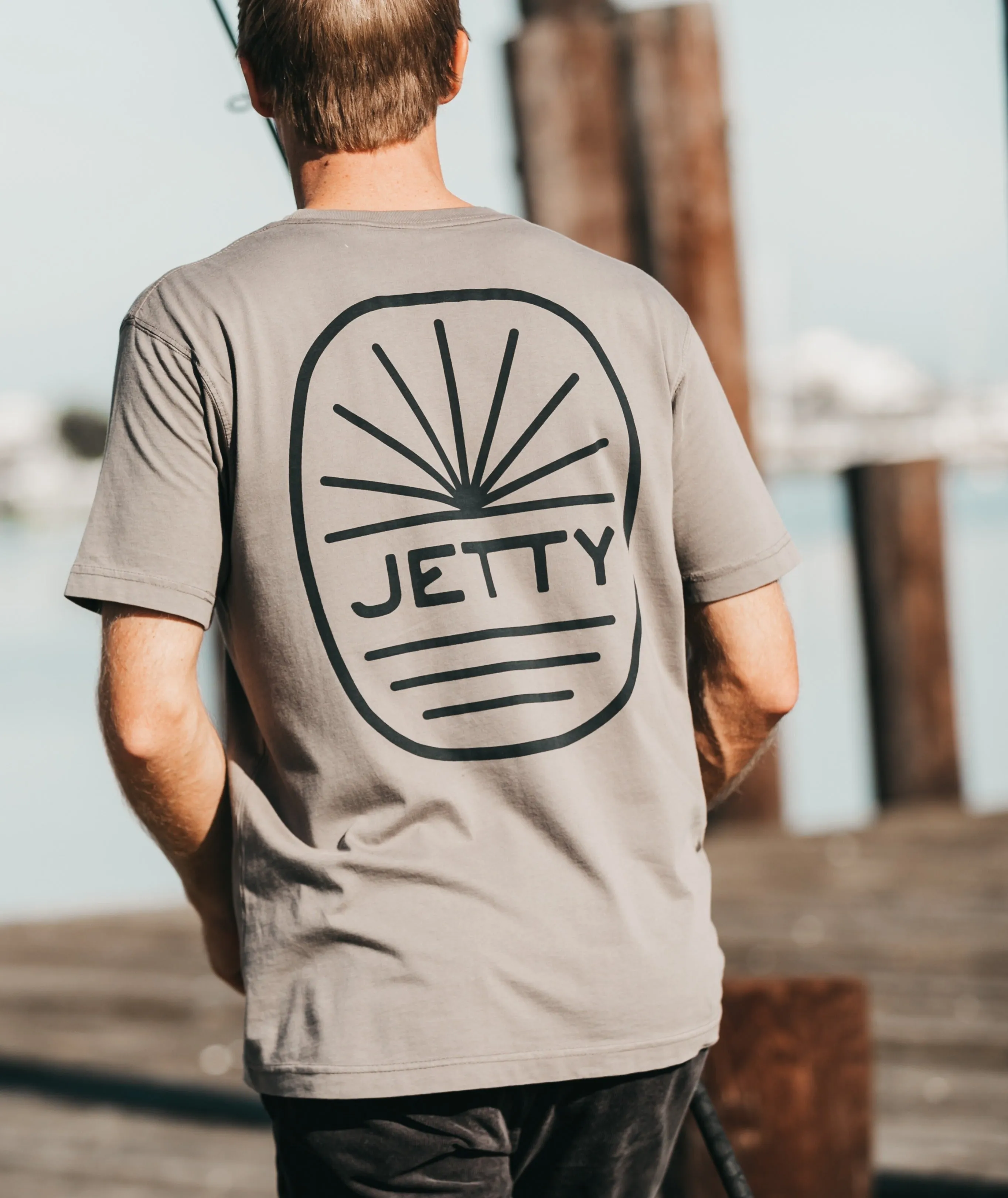 Rays Tee - Grey sold by JETTY product image thumbnail 3