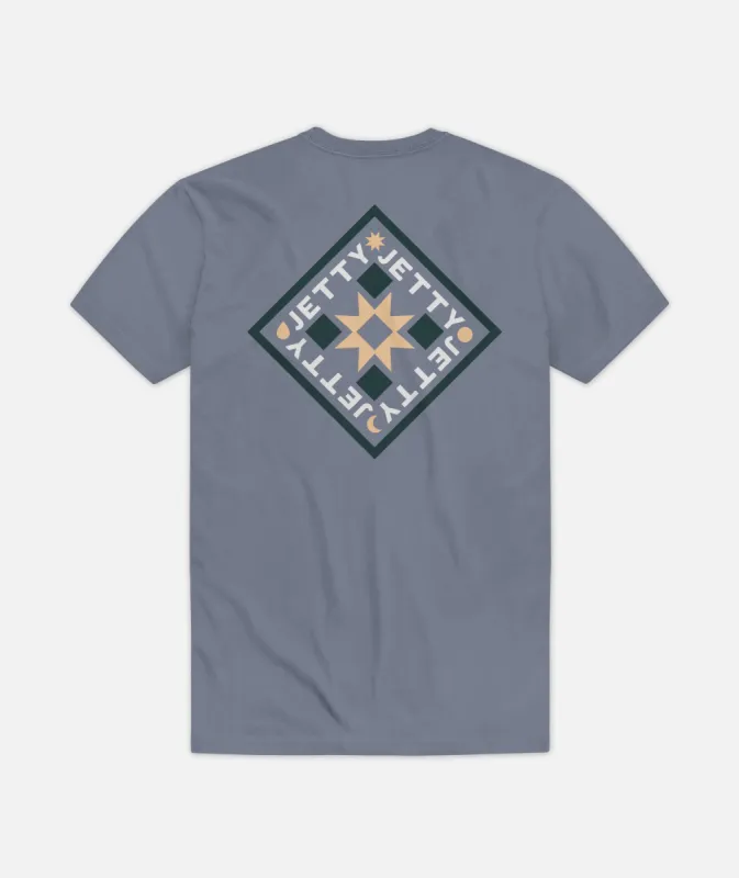 Desert Sun Pocket Tee - Fog sold by JETTY