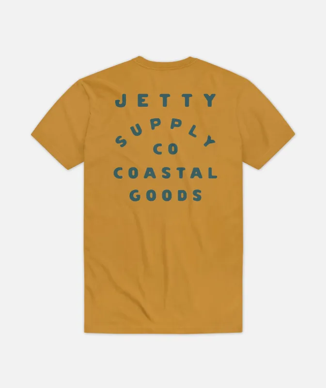 Cardiff Tee - Mustard sold by JETTY