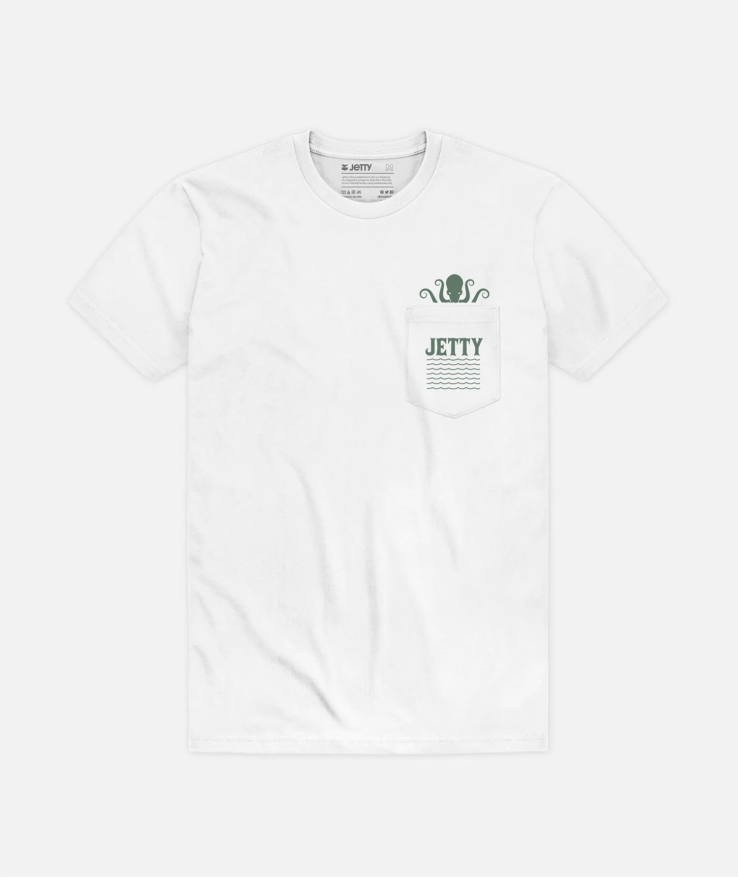 Octopocket Tee - White sold by JETTY product image thumbnail 2