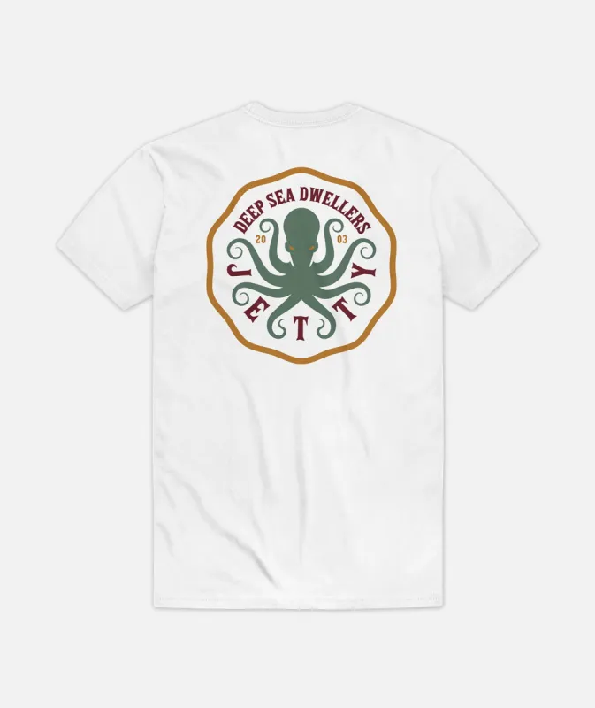 Octopocket Tee - White sold by JETTY