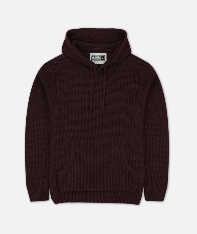 The Drift Hoodie Sweater - Oxblood sold by JETTY