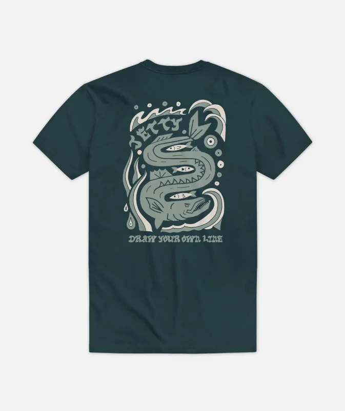 Fangtooth Tee - Atlantic sold by JETTY