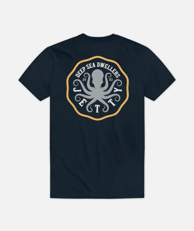 Grom Octopod Tee - Navy sold by JETTY