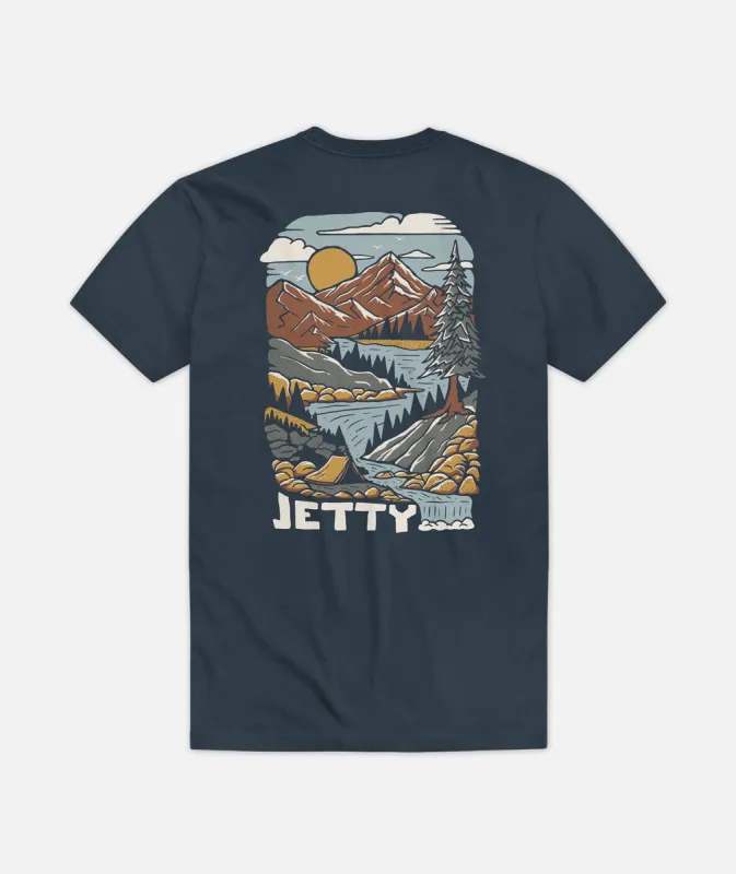 Creekside Tee - Blue sold by JETTY