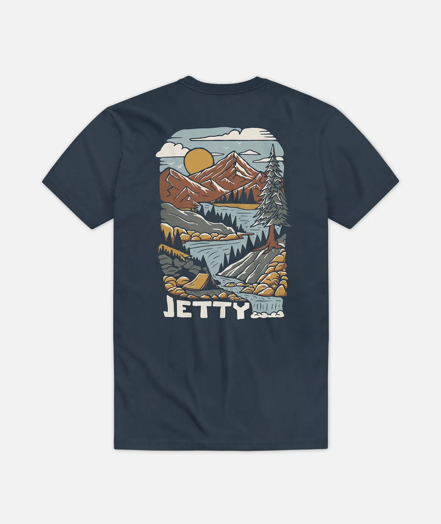 Creekside Tee - Blue sold by JETTY