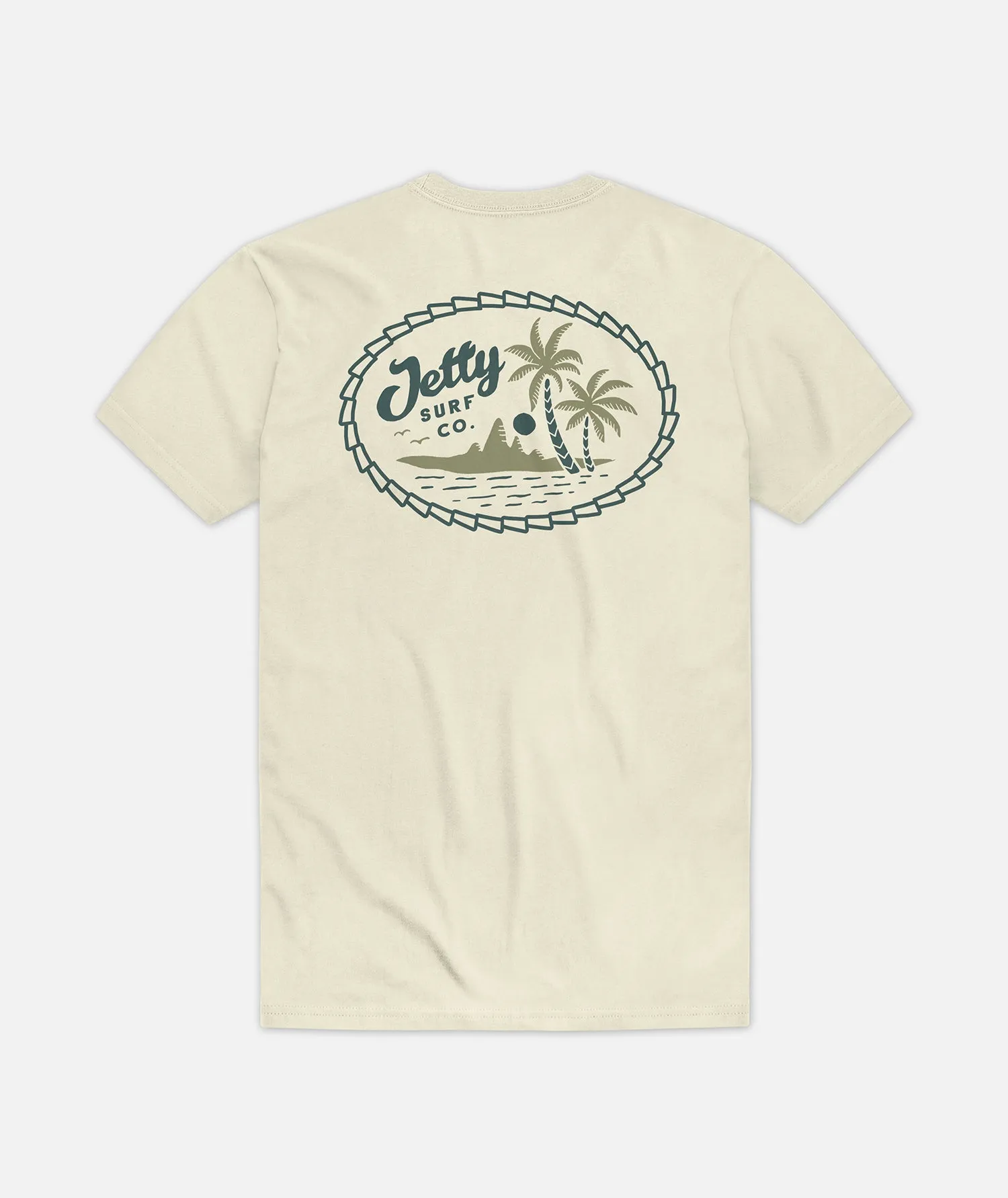 Postcard Pocket Tee - Natural sold by JETTY