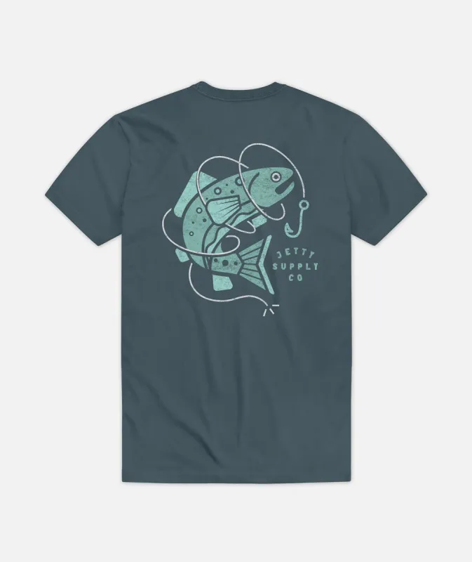 Snagged Tee - Indigo sold by JETTY
