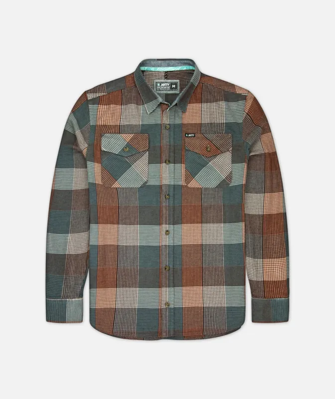 F21 Breaker Flannel - Rust sold by JETTY
