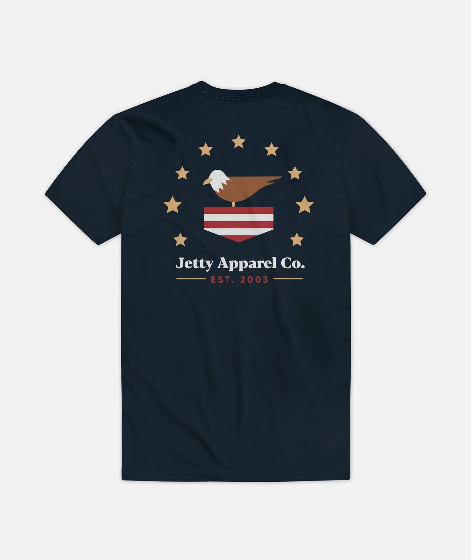 Patriotis Tee - Navy sold by JETTY