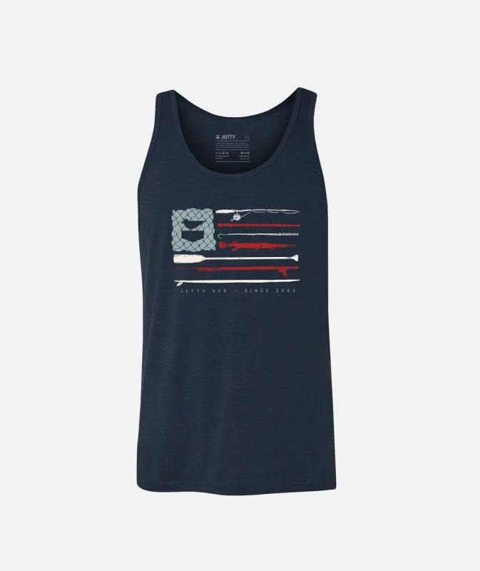 Old Glory Tank - Navy sold by JETTY