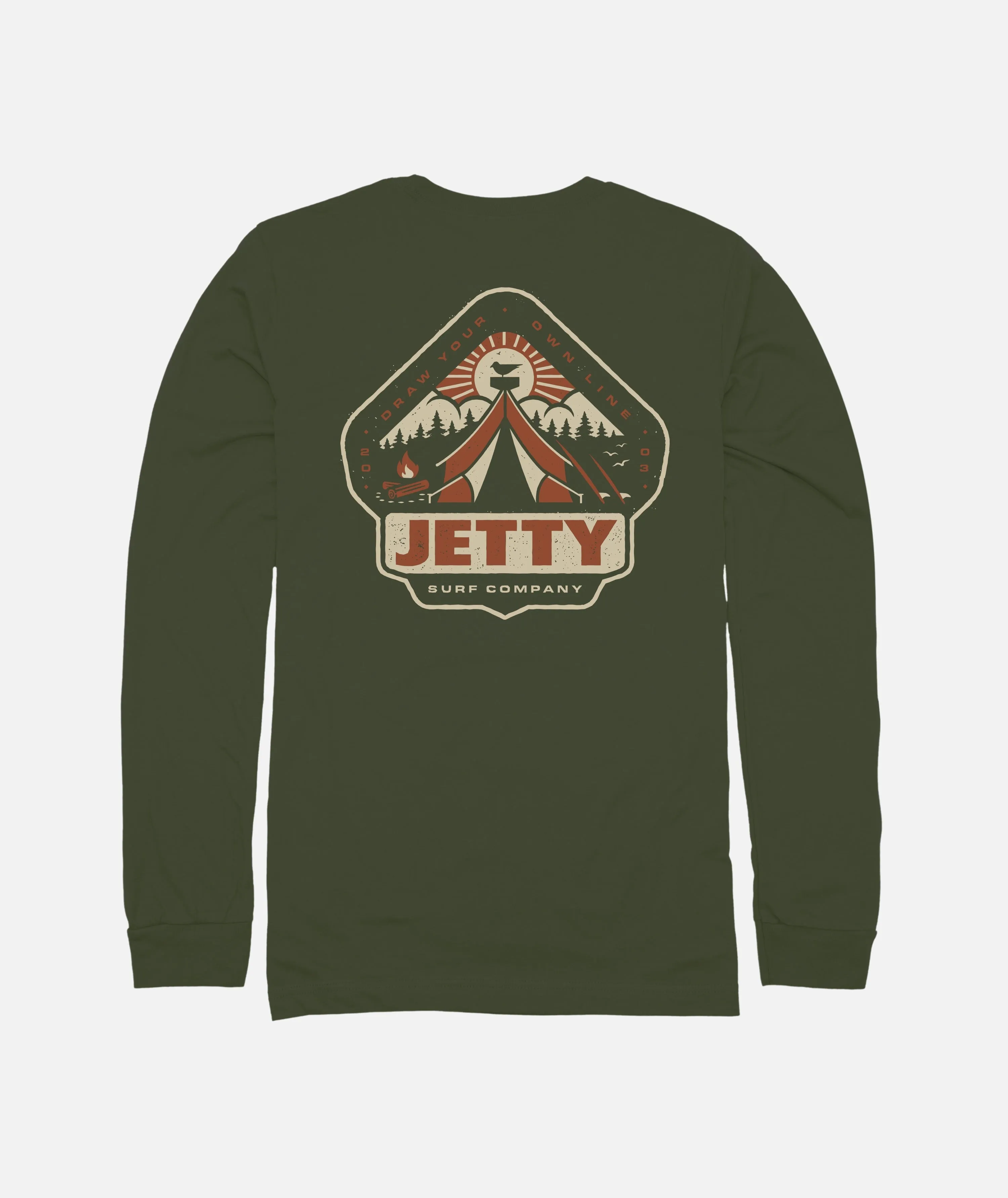 Camper Long Sleeve - Military Green sold by JETTY
