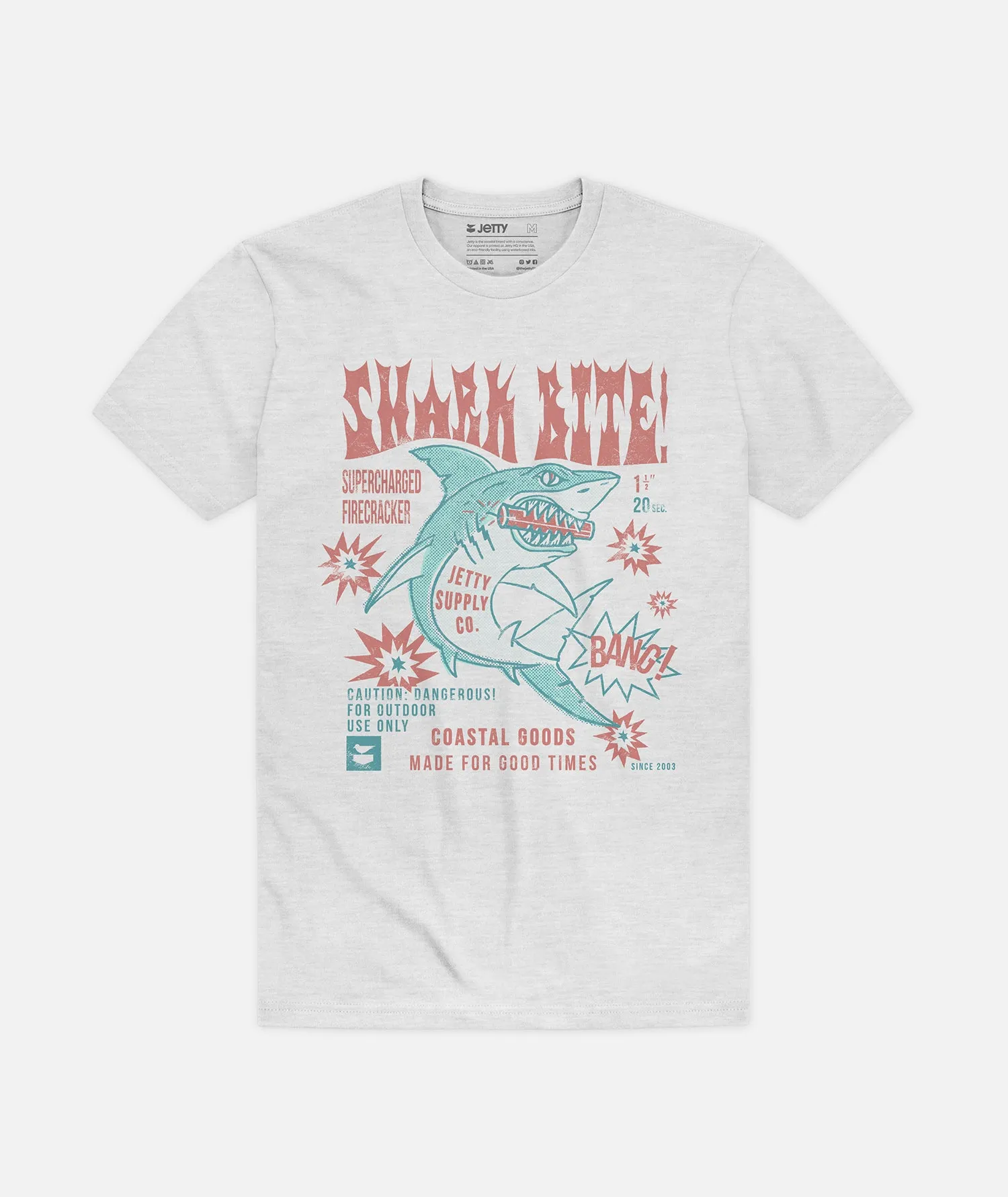 Grom Shark Bite Tee - Ash sold by JETTY