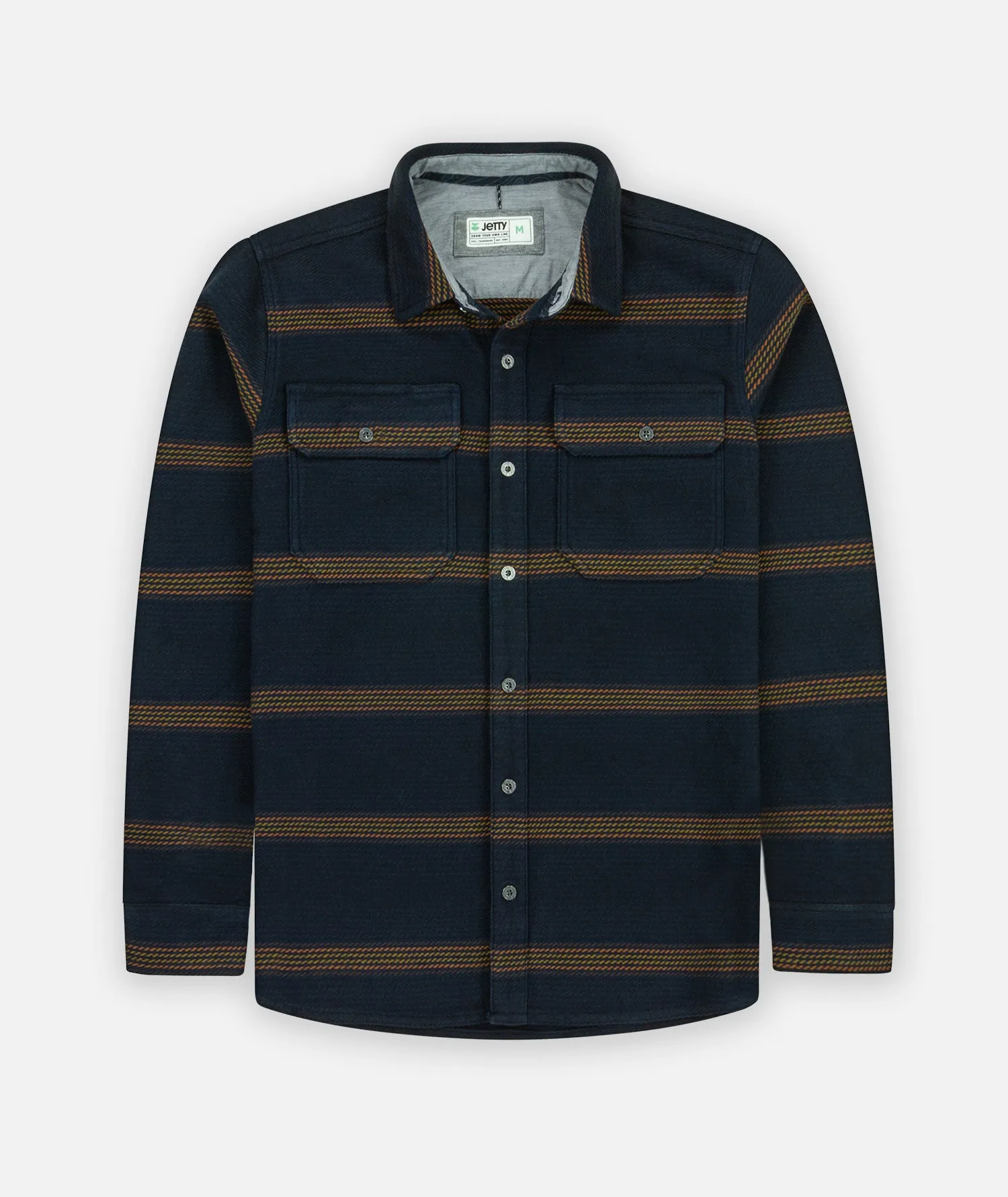 Horizon Flannel - Navy sold by JETTY
