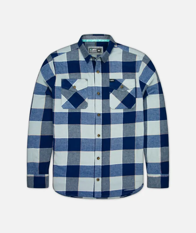 F21 Breaker Flannel - Light Blue sold by JETTY