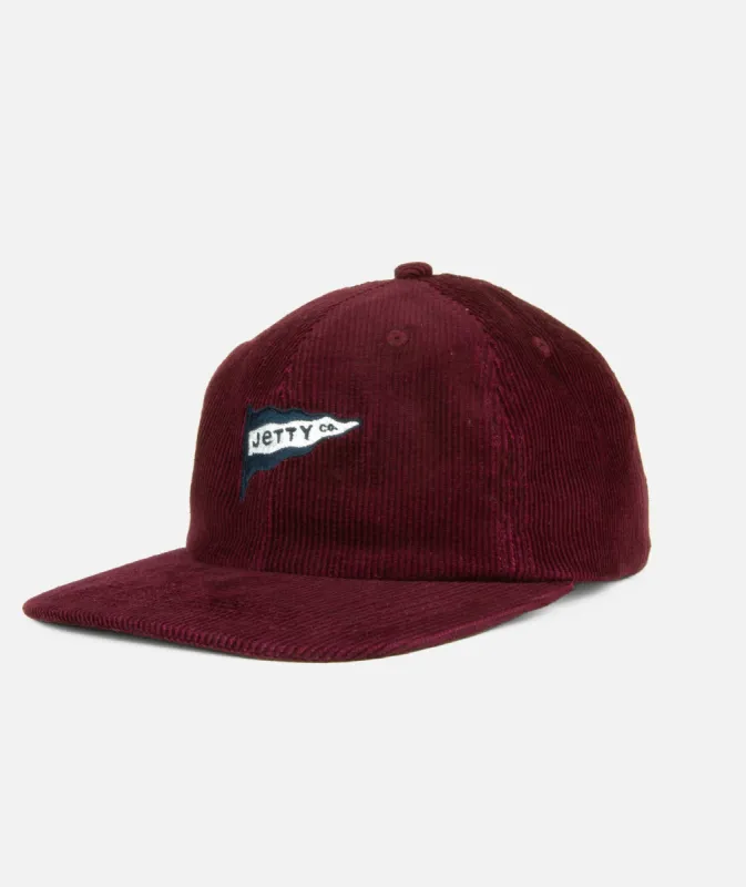 Boat Club Snapback - Oxblood Black sold by JETTY
