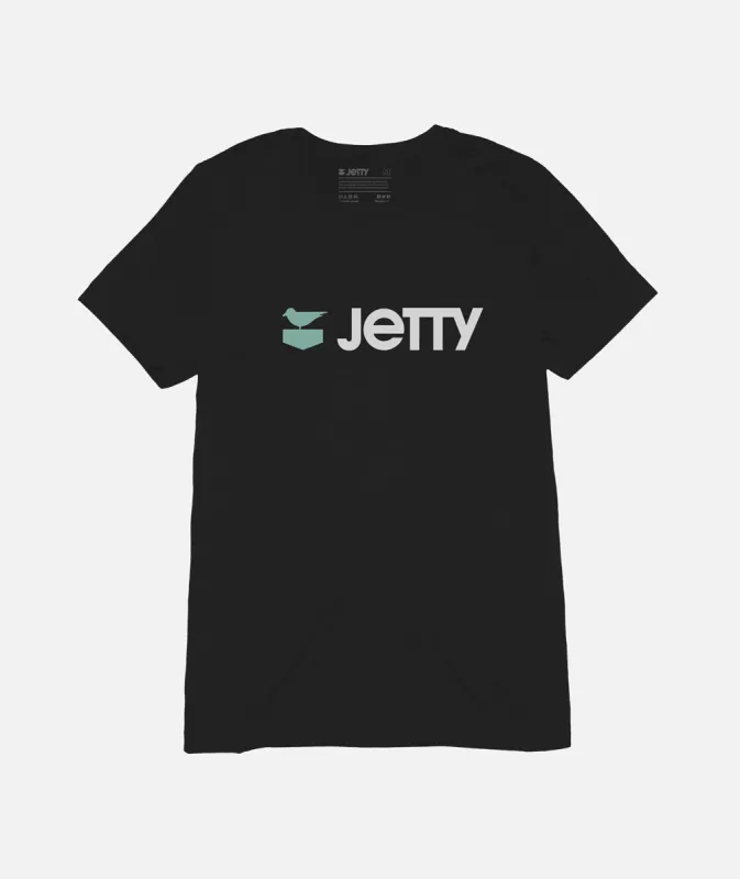 Womens Otis Logotype Tee - Black sold by JETTY