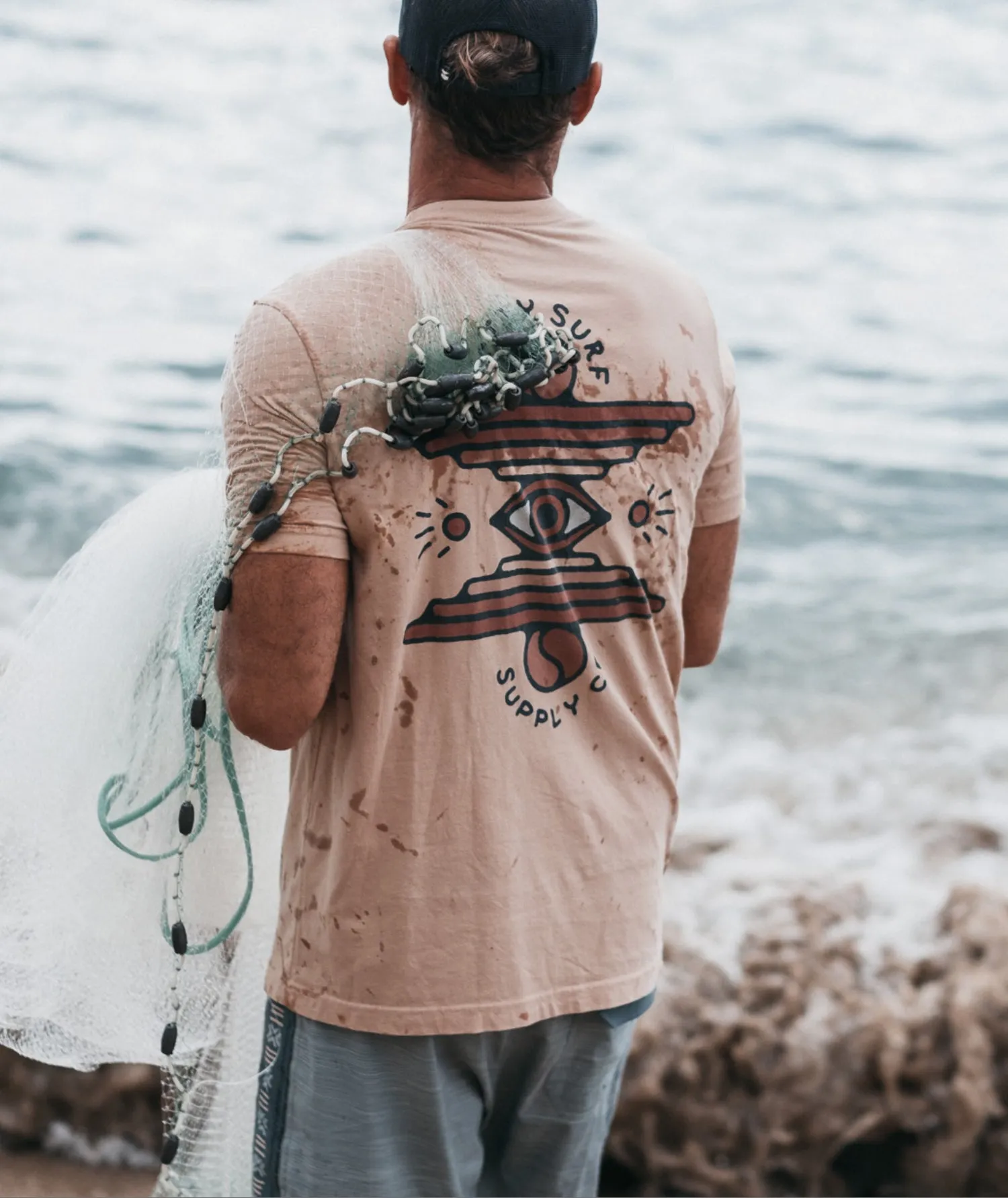 Visions Tee - Sand sold by JETTY product image thumbnail 3