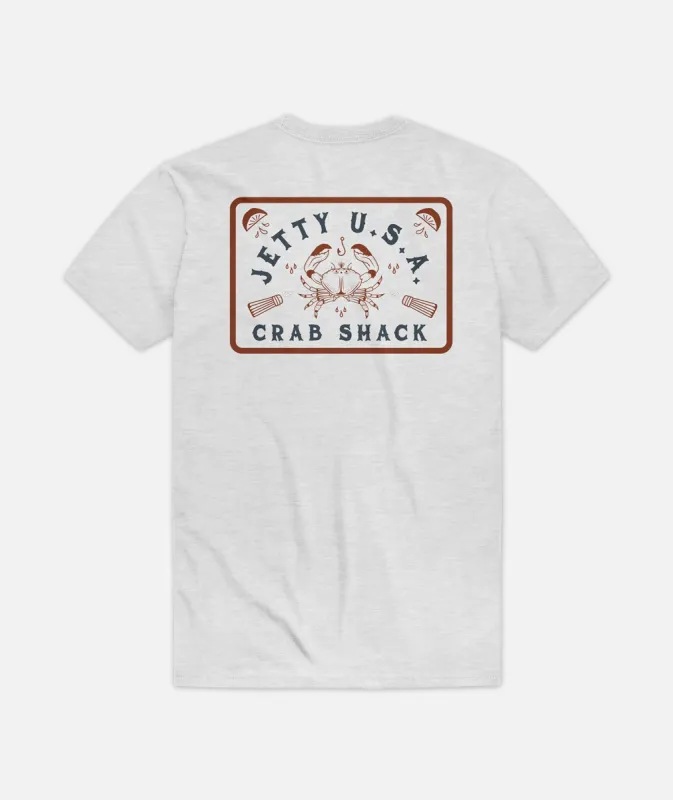 Crabshack Tee - Ash sold by JETTY