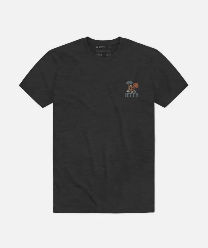 Stranded Tee - Charcoal sold by JETTY