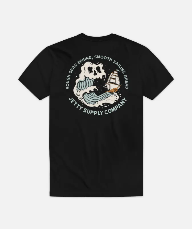 Rough Seas Tee - Black sold by JETTY