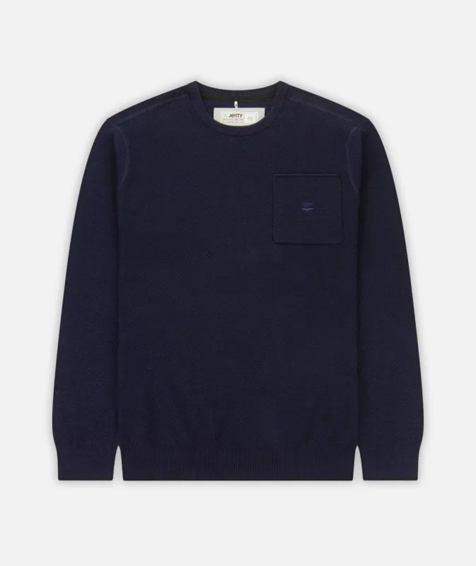 F24 Brine Sweater - Navy sold by JETTY