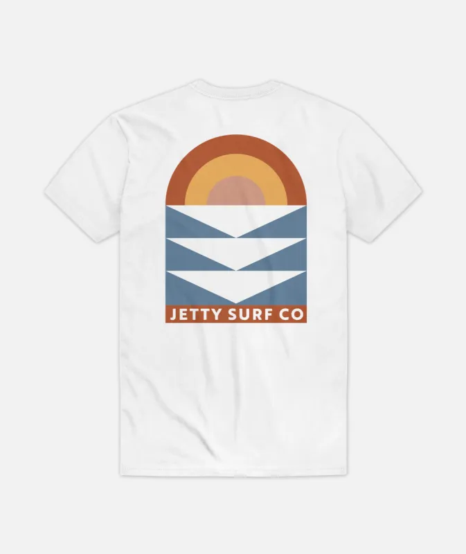 Prism Pocket Tee - White sold by JETTY