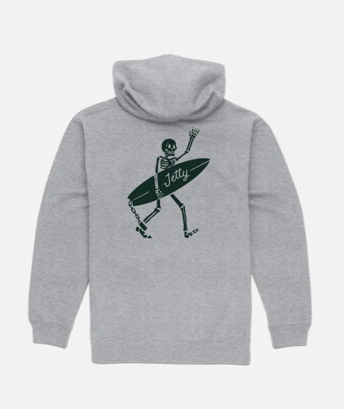 Coffin Hoodie - Heather Grey sold by JETTY