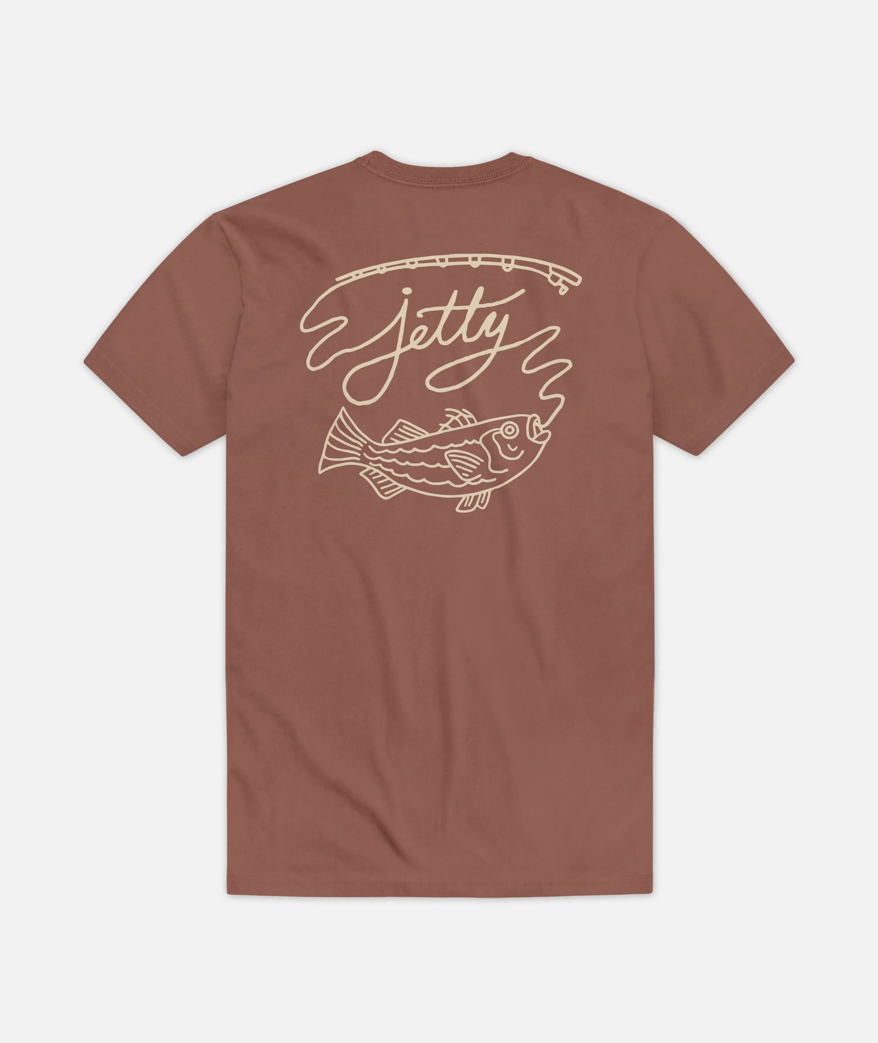 Striper Tee - Brown sold by JETTY