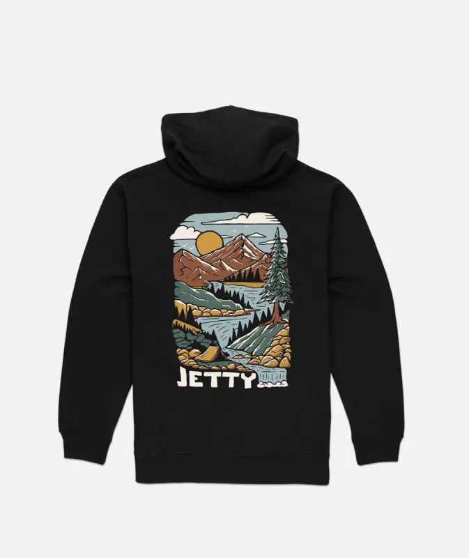 Grom Creekside Hoodie - Black sold by JETTY
