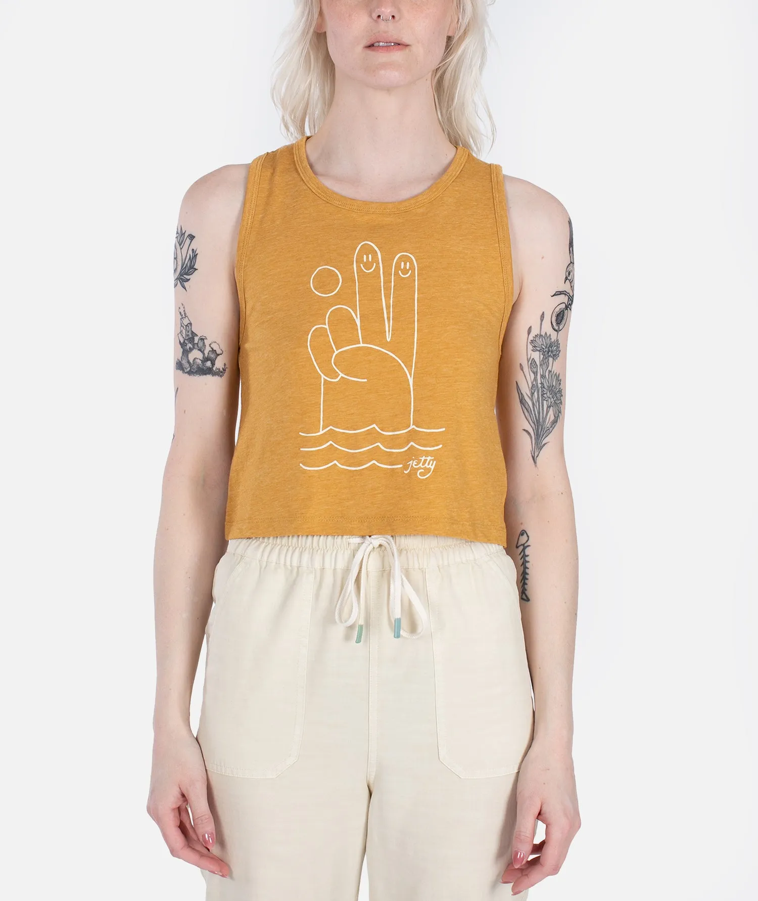Deuces Tank - Mustard sold by JETTY