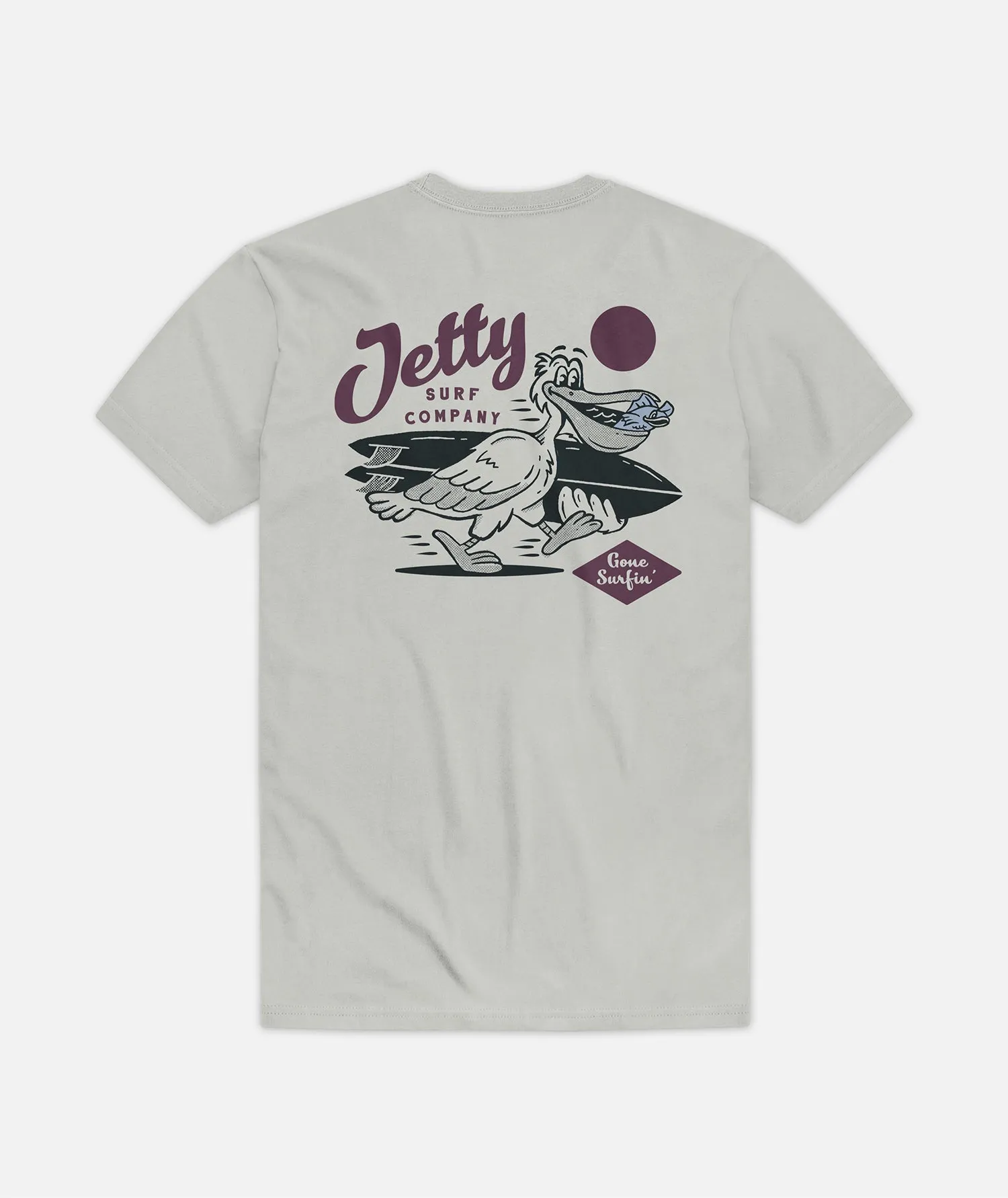 Pelican Tee - Heather Grey sold by JETTY