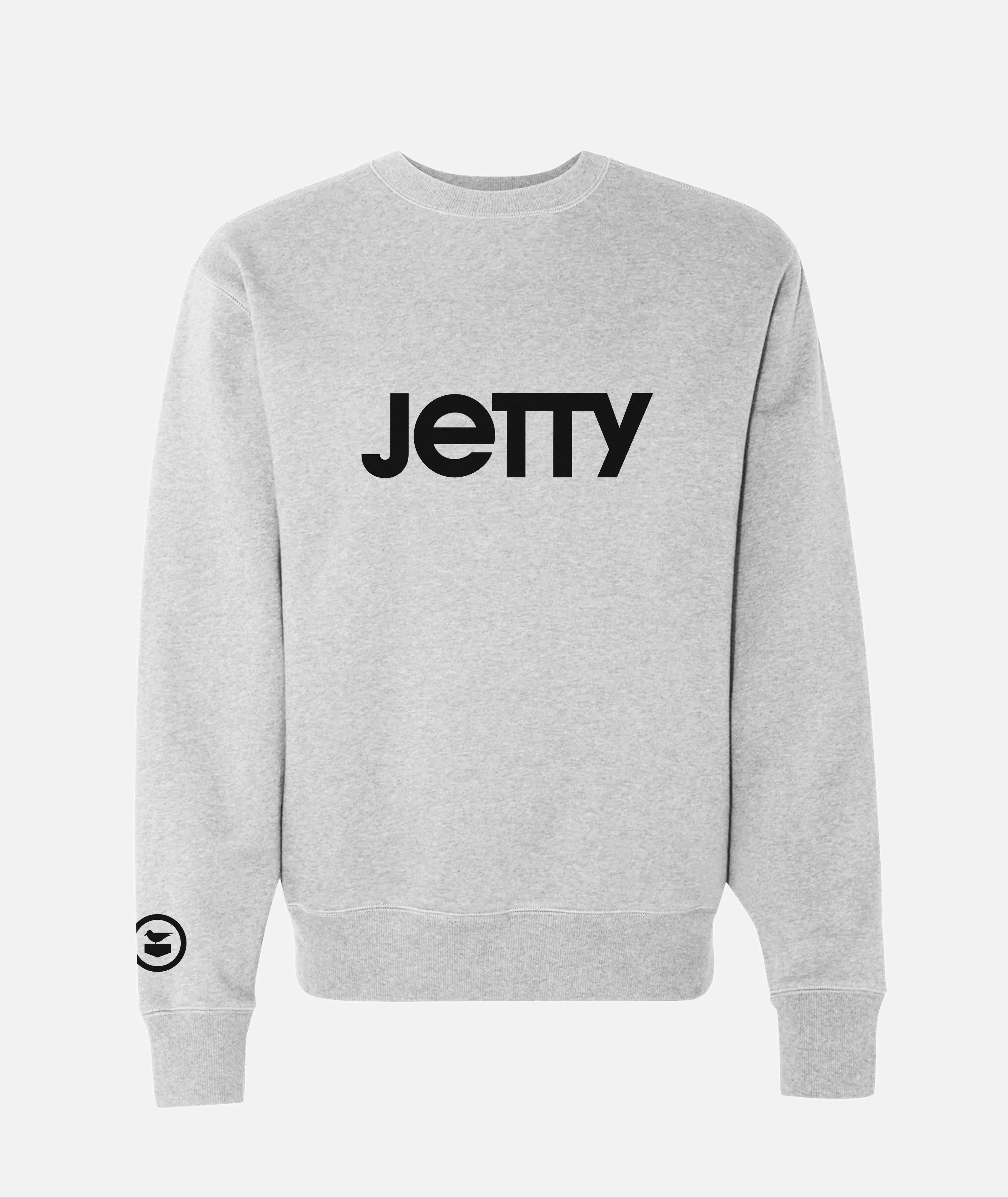Logo Crew Neck - Heather Grey sold by JETTY