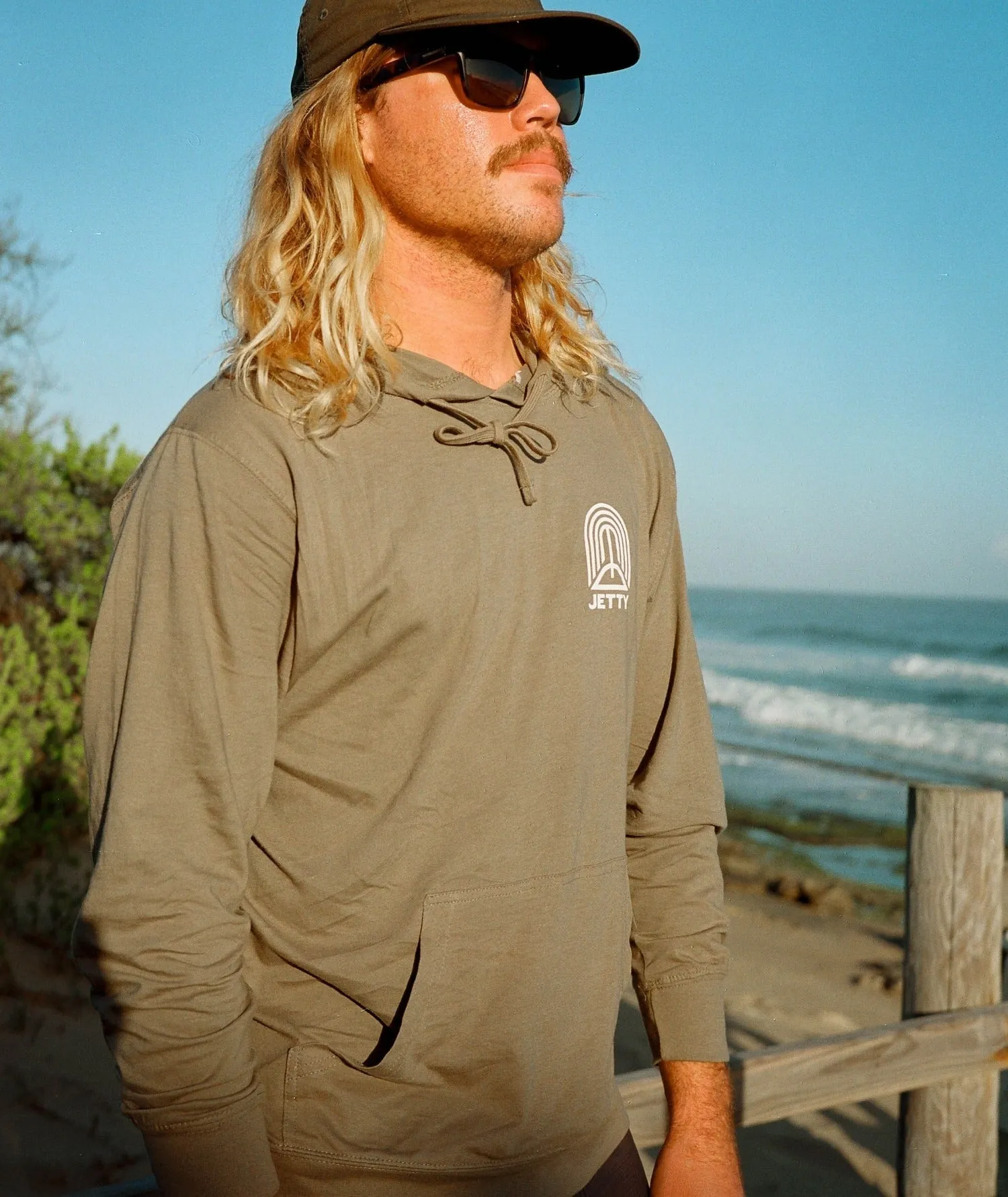 Komorebi Tee Hoodie - Olive sold by JETTY product image thumbnail 3