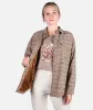 Nivean Flannel Jacket - Tan sold by JETTY