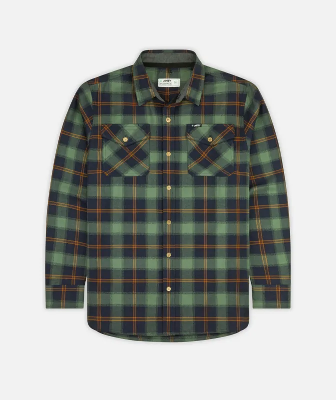 Breaker Flannel - Agave sold by JETTY